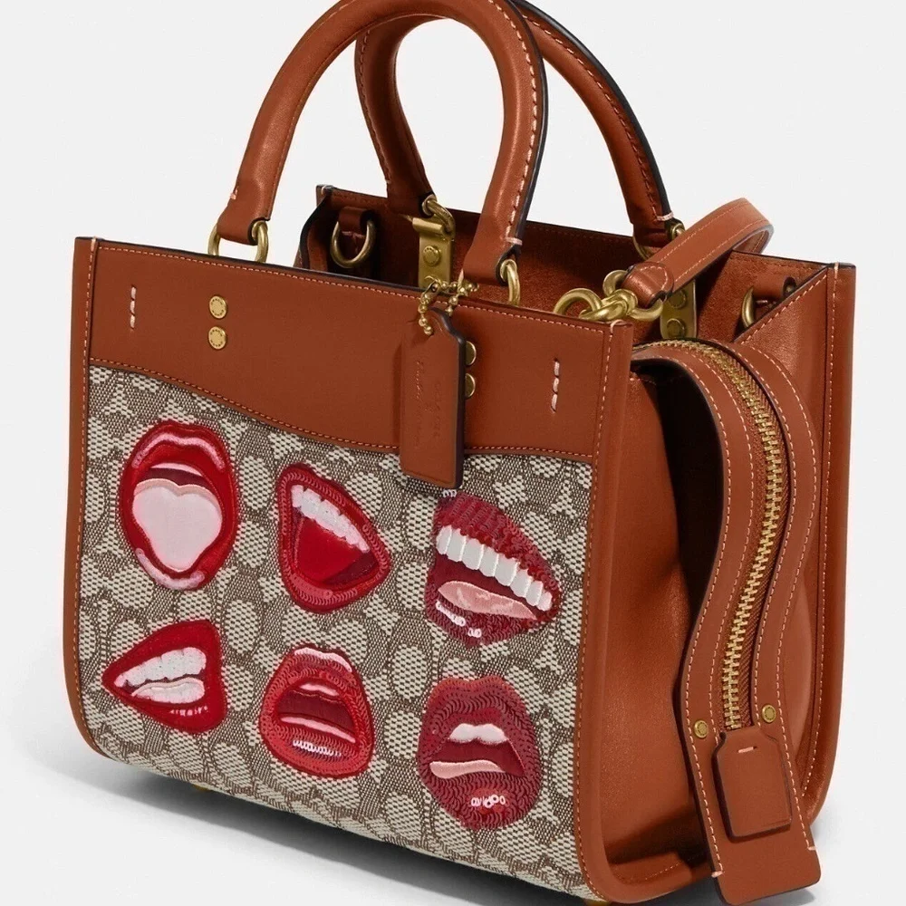Coach X Tom Wesselmann Rogue 25 In Signature Textile Jacquard NWT